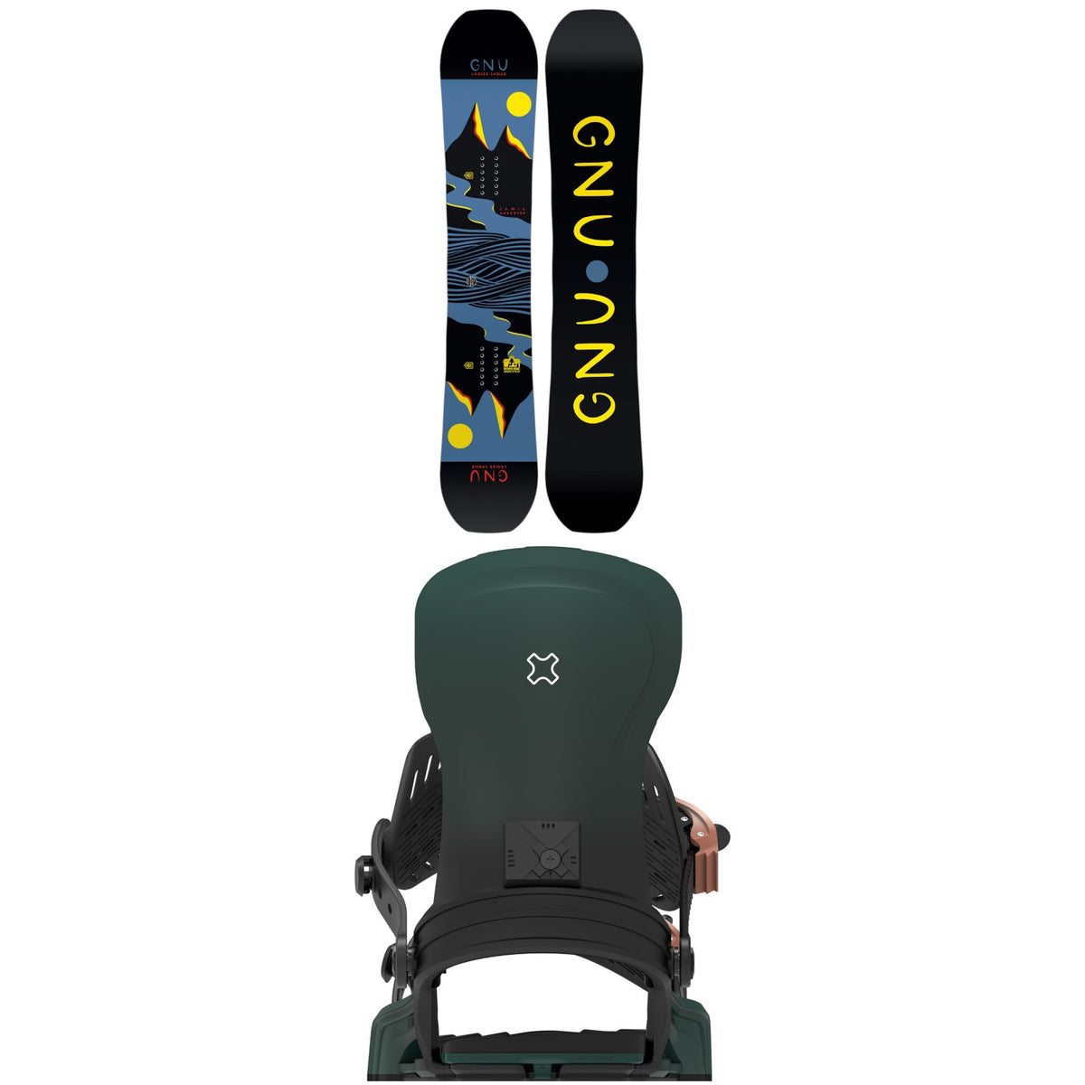 GNU Ladies Choice Snowboard + Bent Metal Astra Snowboard Bindings - Women's 2027