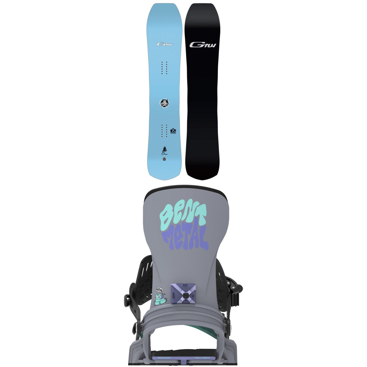 GNU Gremlin Snowboard + Bent Metal Stylist Snowboard Bindings - Women's 2027