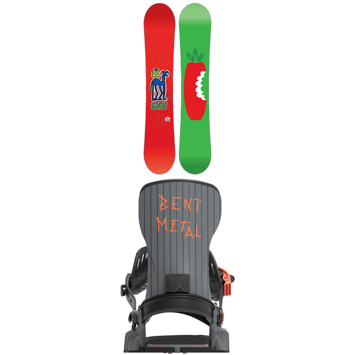 GNU Head Space Snowboard + Bent Metal T-Zero Snowboard Bindings 2027