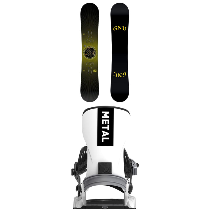 GNU T.R.E. Snowboard + Bent Metal T-Zero Snowboard Bindings 2027