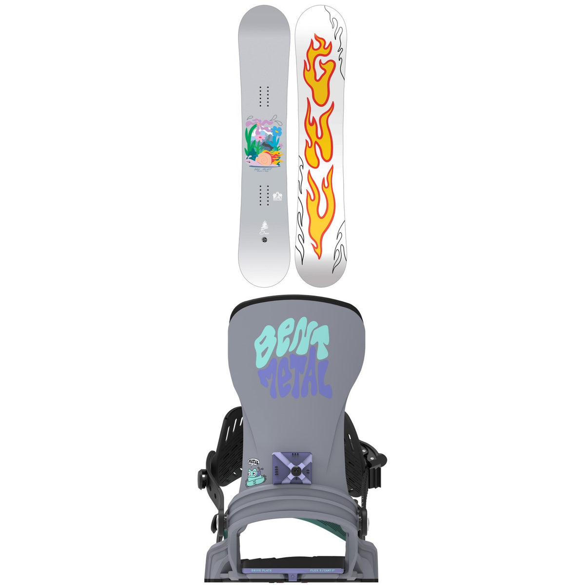 GNU Velvet Snowboard + Bent Metal Stylist Snowboard Bindings - Women's 2027