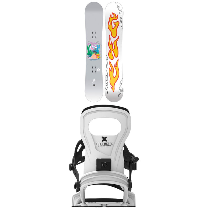 GNU Velvet Snowboard + Bent Metal Beam Snowboard Bindings - Women's 2027