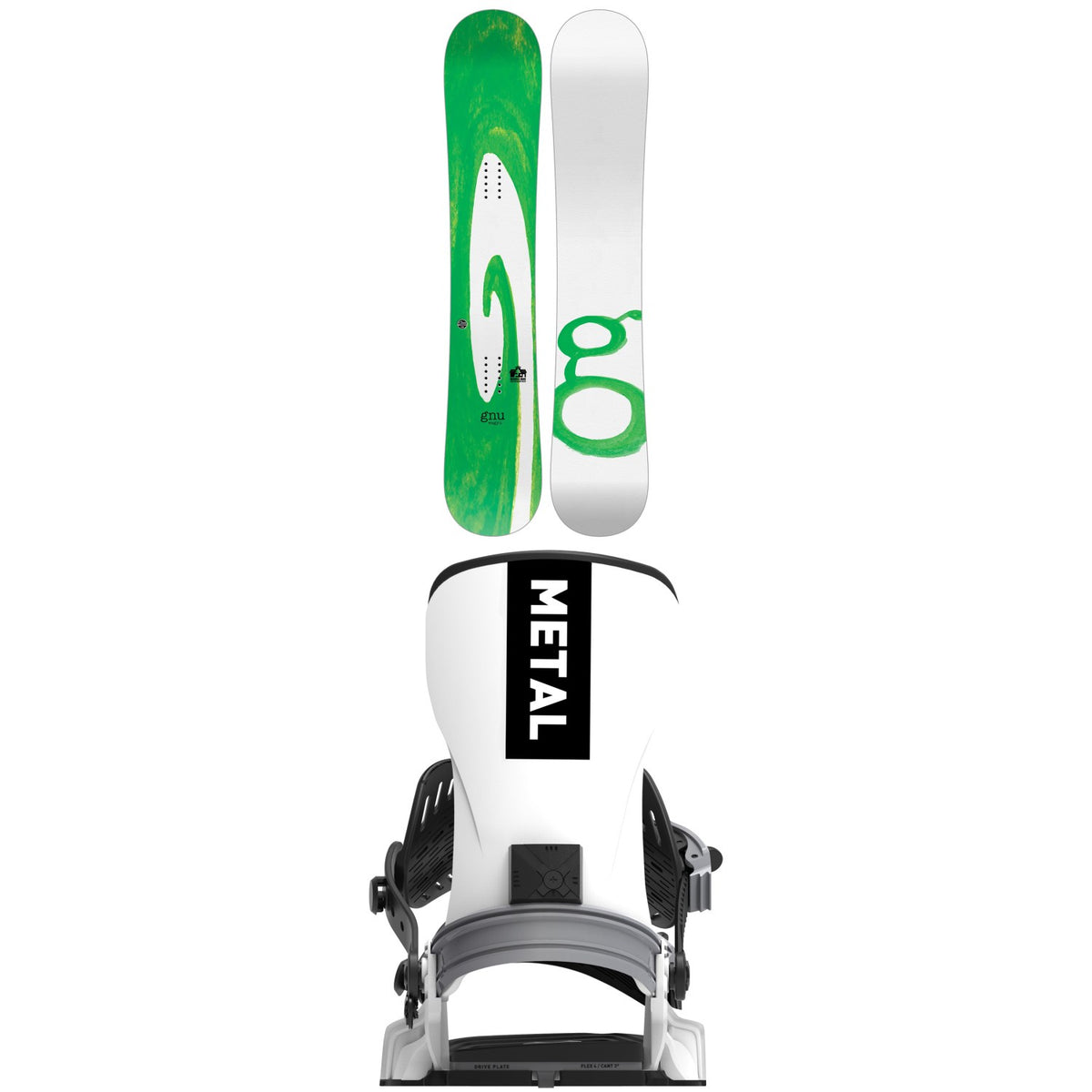 GNU Wagyu Snowboard + Bent Metal T-Zero Snowboard Bindings 2027