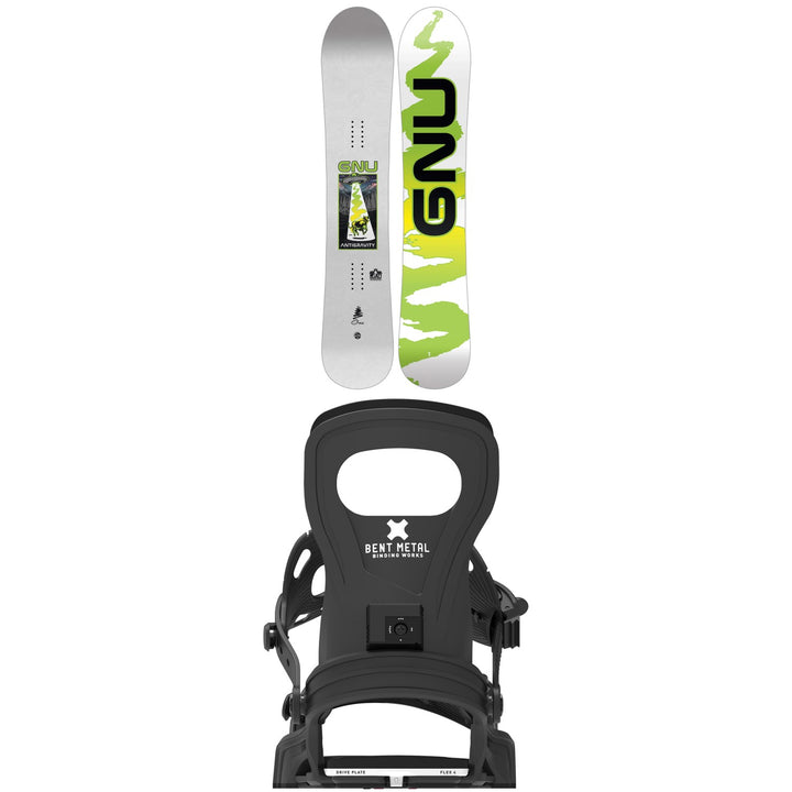 GNU Antigravity Snowboard + Bent Metal Bolt Snowboard Bindings 2027