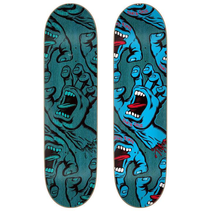 Santa Cruz Skateboards Crowded Hand 8.25 Skateboard Deck