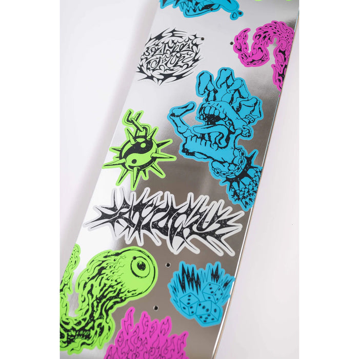 Santa Cruz Skateboards Scribble Flash FeelBase 8.0 Skateboard Deck