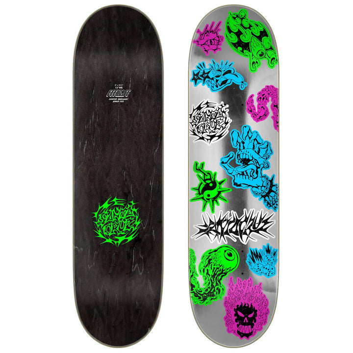 Santa Cruz Skateboards Scribble Flash FeelBase 8.0 Skateboard Deck