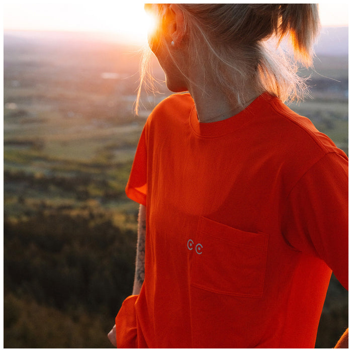Curious Creatures Dirt Flirt Tech T-Shirt - Women's Tangerine Tango