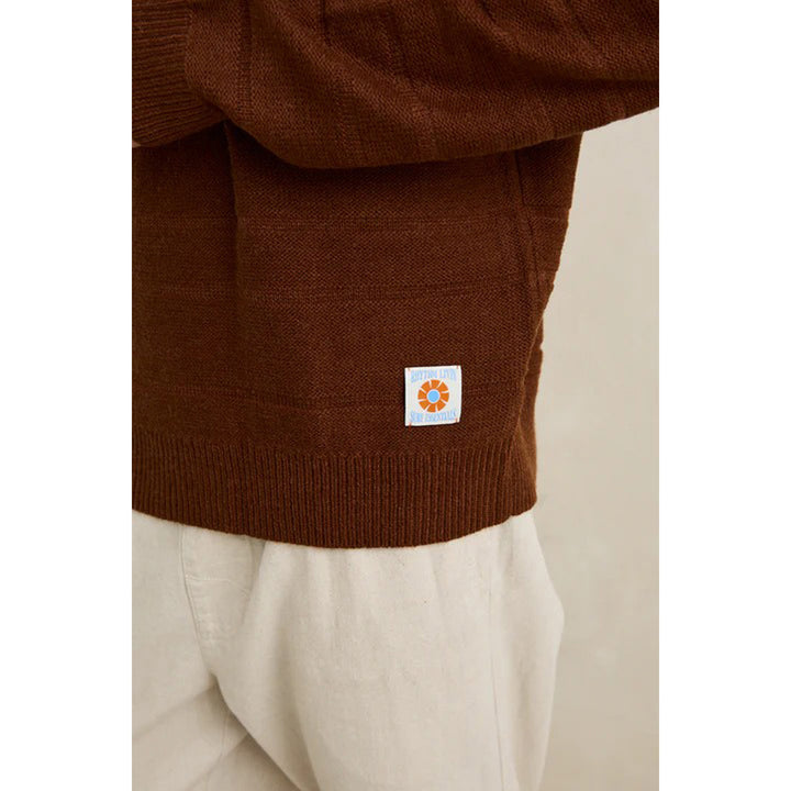 Rhythm Jackson Knit - Men's Chestnut