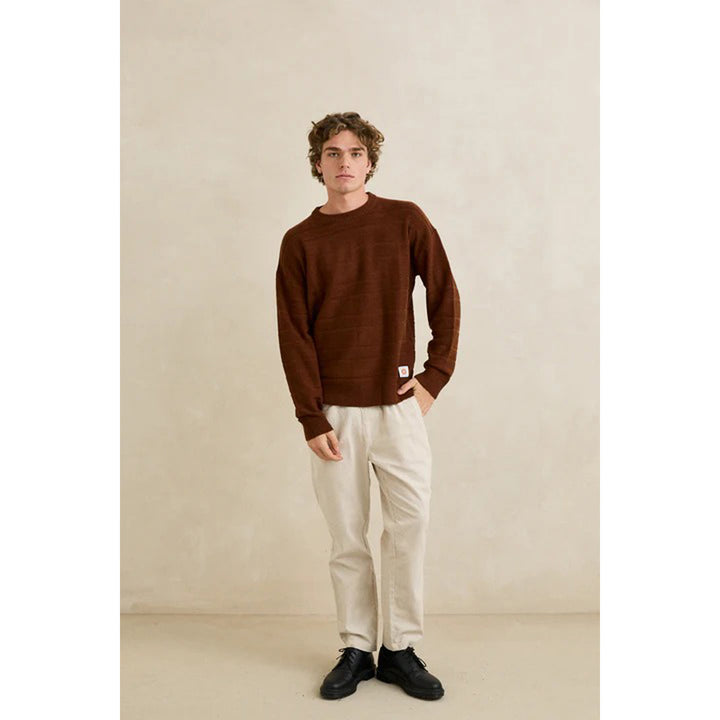 Rhythm Jackson Knit - Men's Chestnut