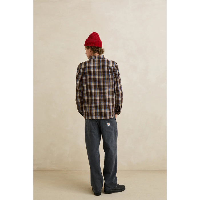 Rhythm Alex Check Long-Sleeve Shirt - Men's Chestnut