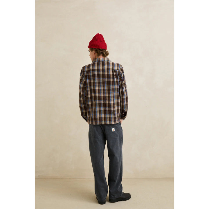 Rhythm Alex Check Long-Sleeve Shirt - Men's Chestnut