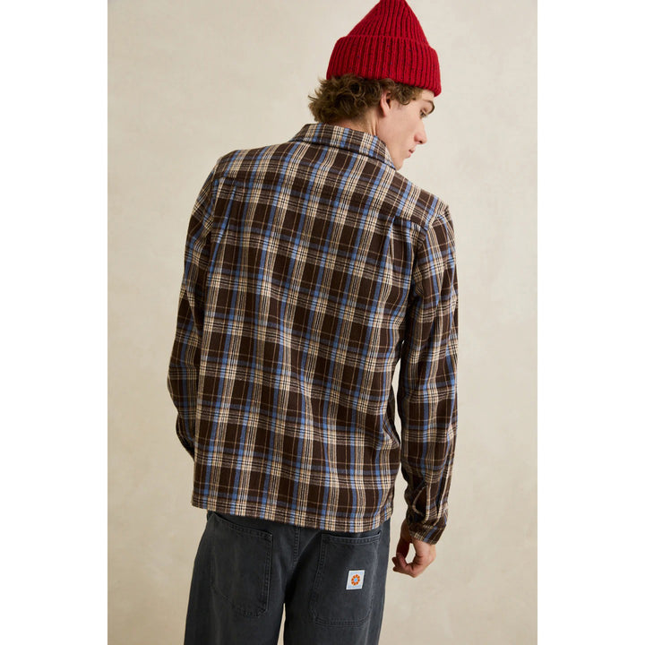 Rhythm Alex Check Long-Sleeve Shirt - Men's Chestnut