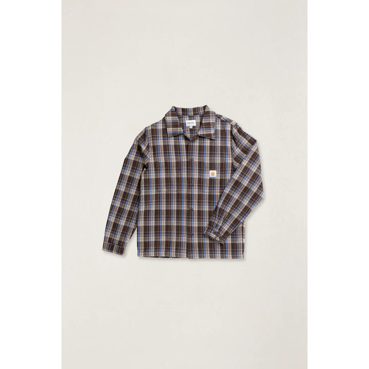 Rhythm Alex Check Long-Sleeve Shirt - Men's Chestnut