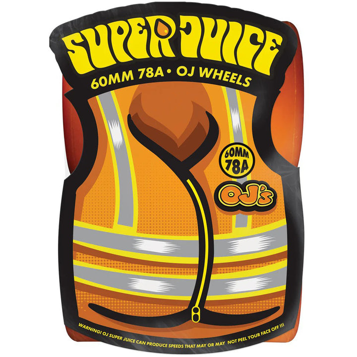OJ Super Juice 78a Skateboard Wheels Neon Orange
