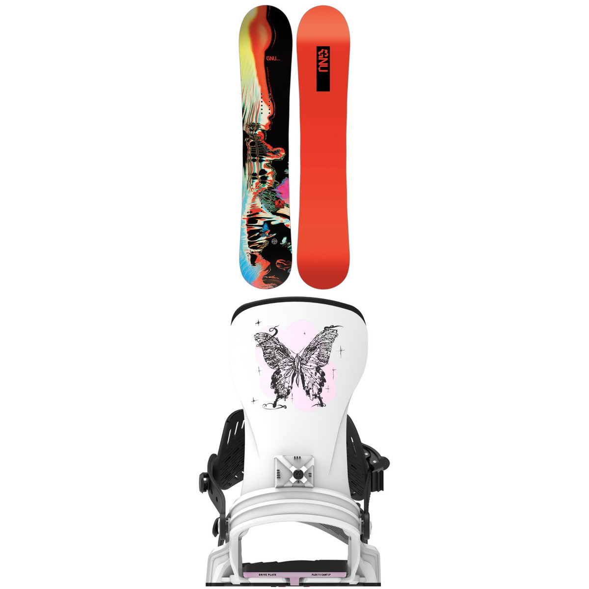 GNU Pepper Snowboard + Bent Metal Stylist Snowboard Bindings - Women's 2027
