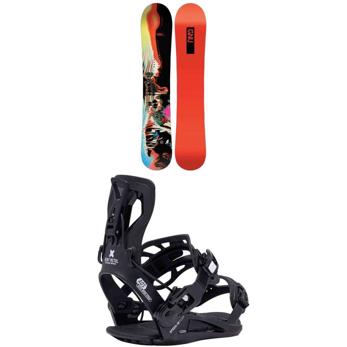 GNU Pepper Snowboard + Bent Metal Speed-In Flex Snowboard Bindings - Women's 2027