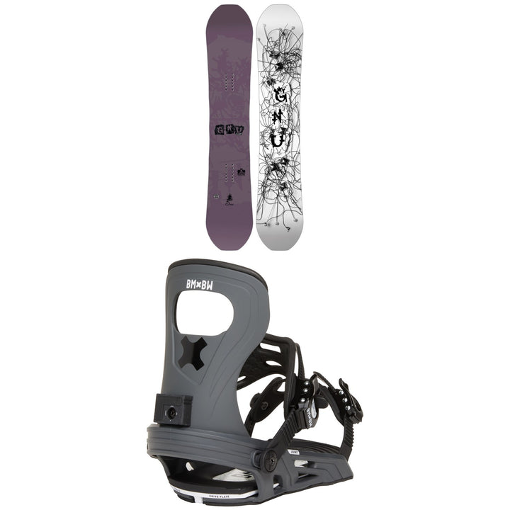 GNU Scorp Snowboard + Bent Metal Joint LTD Snowboard Bindings 2027