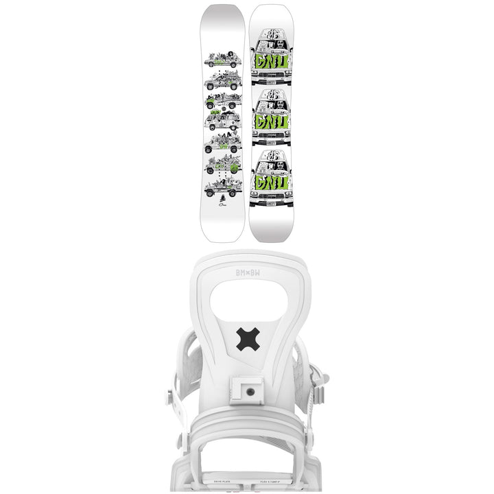GNU Money Snowboard + Bent Metal Joint Snowboard Bindings 2027