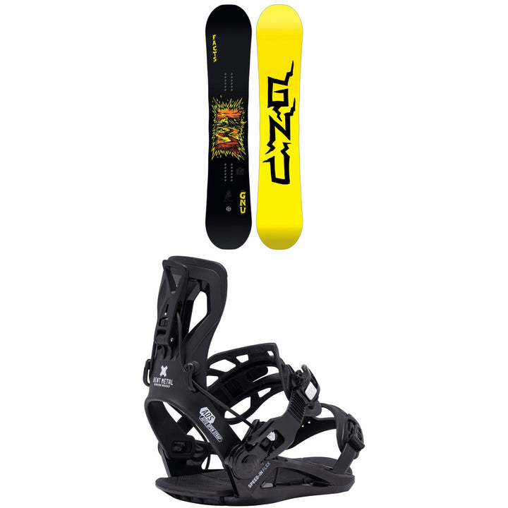 GNU Facts Snowboard + Bent Metal Speed-In Flex Snowboard Bindings 2027