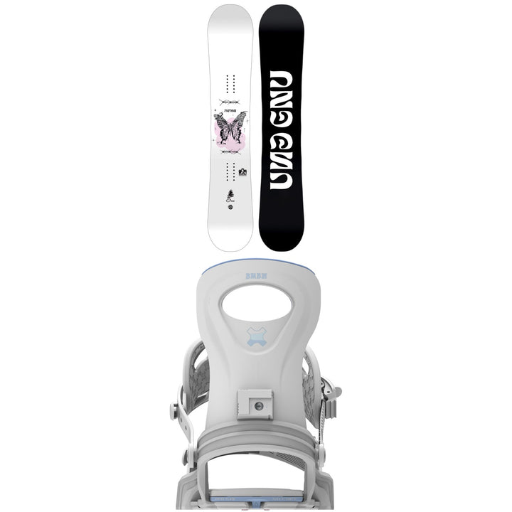GNU Fiction Snowboard + Bent Metal Metta Snowboard Bindings - Women's 2027