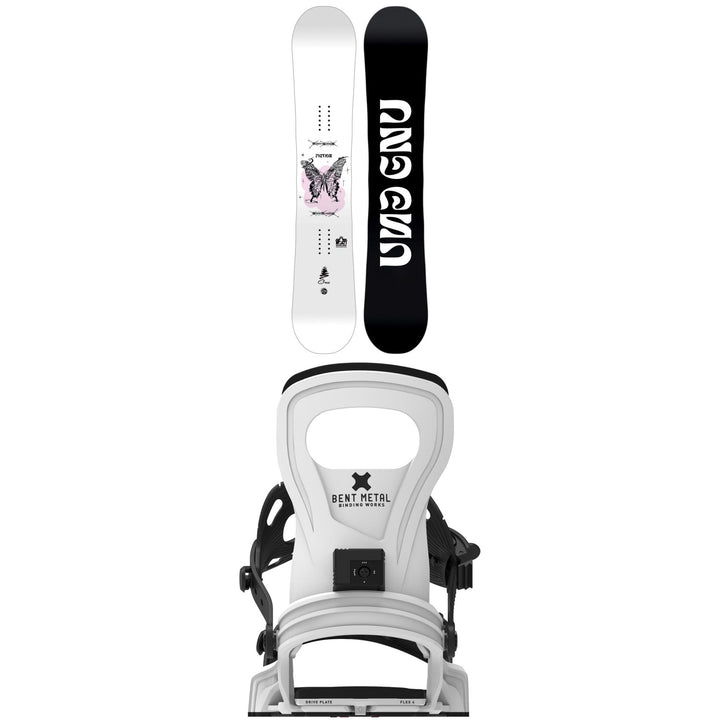 GNU Fiction Snowboard + Bent Metal Beam Snowboard Bindings - Women's 2027