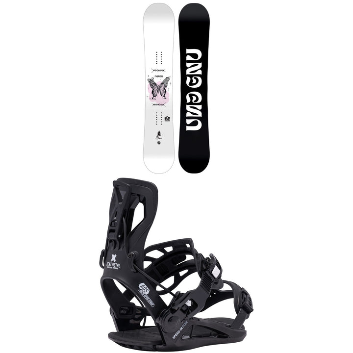 GNU Fiction Snowboard + Bent Metal Speed-In Flex Snowboard Bindings - Women's 2027