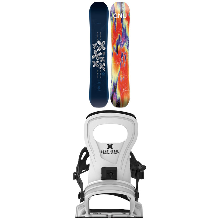 GNU Gloss Snowboard + Bent Metal Beam Snowboard Bindings - Women's 2027