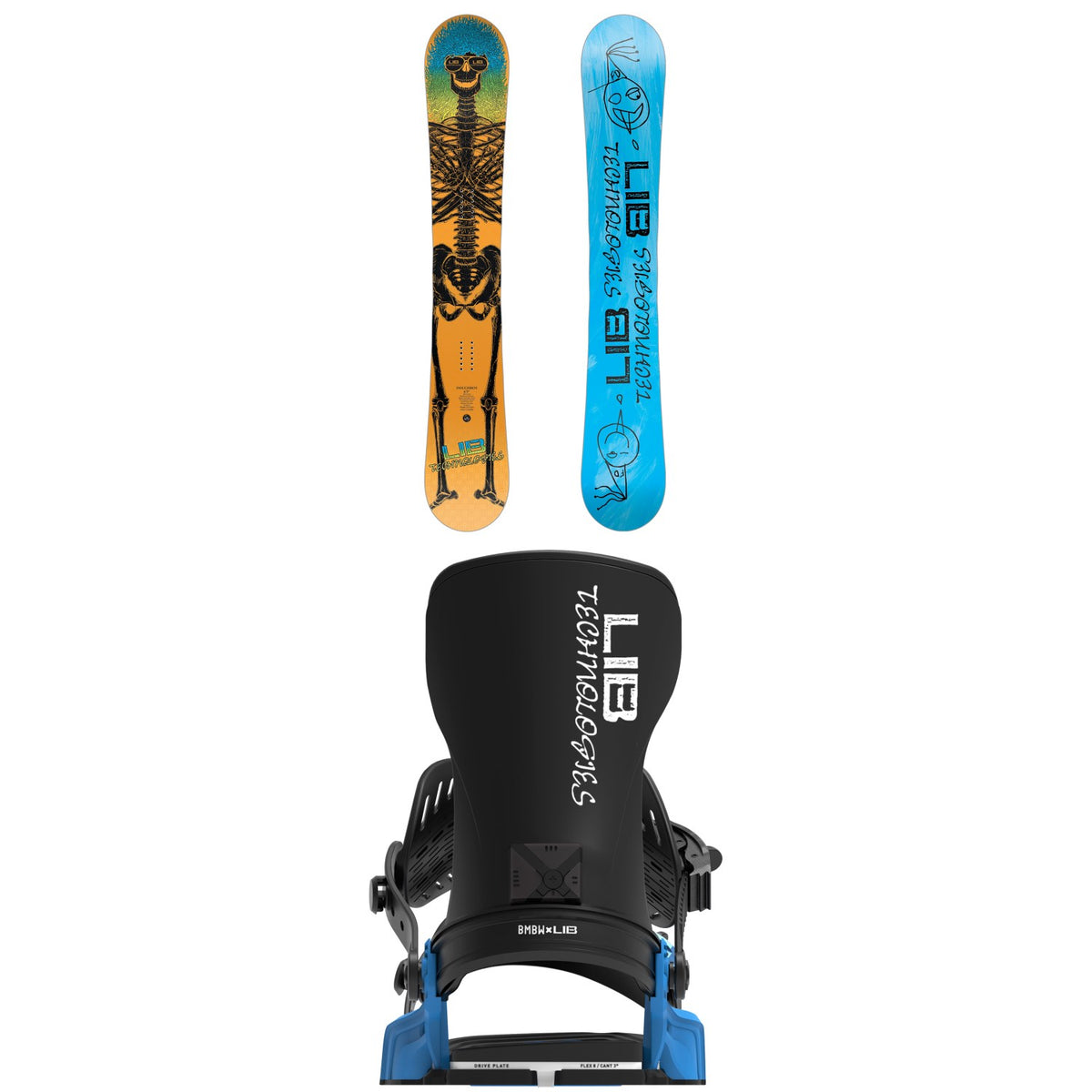 Lib Tech Doughboy Snowboard + Bent Metal Transfer Snowboard Bindings 2027