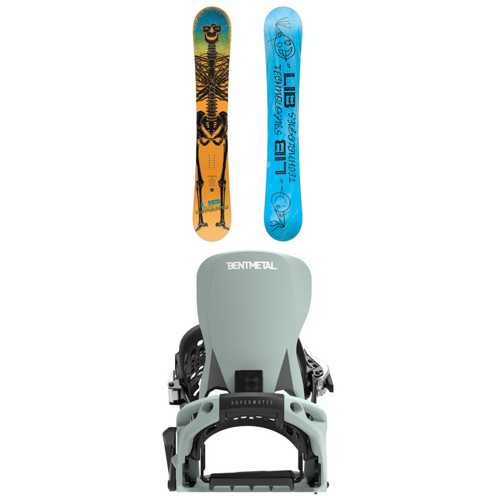 Lib Tech Doughboy Snowboard + Bent Metal Lightning Supermatic Snowboard Bindings 2027