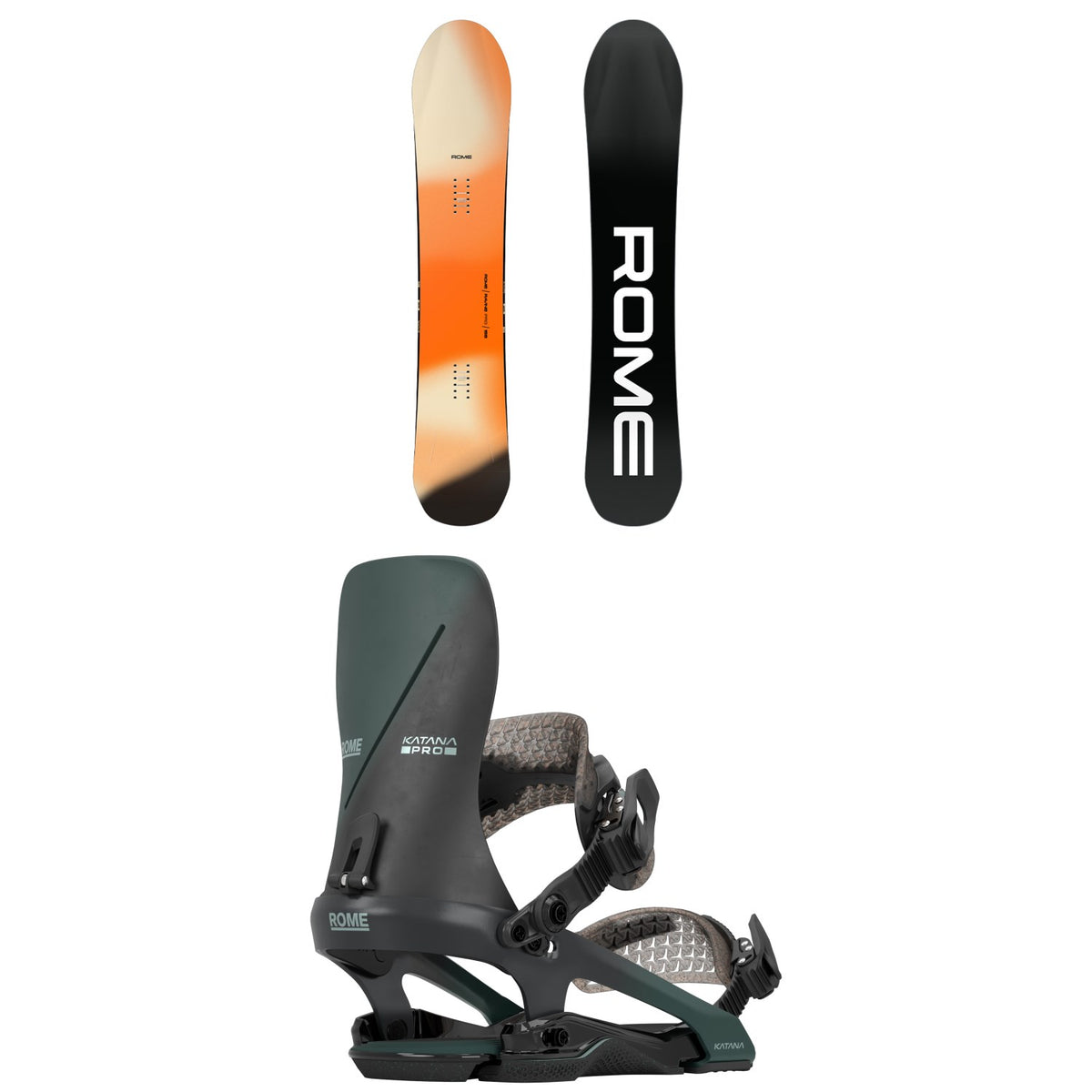 Rome Ravine Pro Snowboard + Katana FW Pro Snowboard Bindings 2027