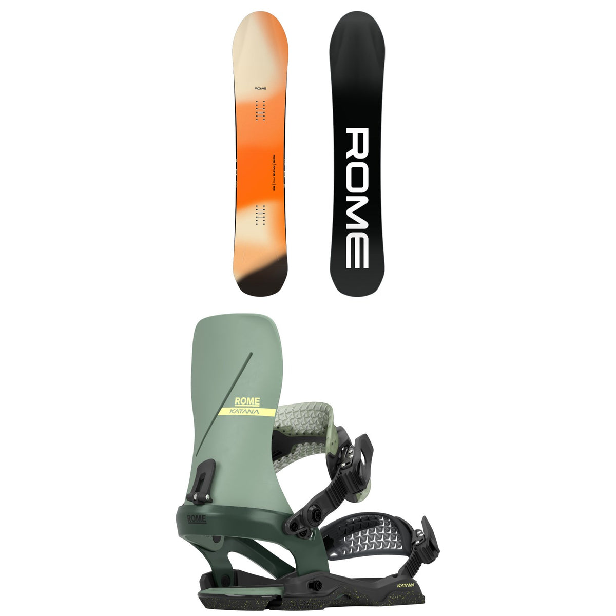 Rome Ravine Pro Snowboard + Katana AW Snowboard Bindings 2027
