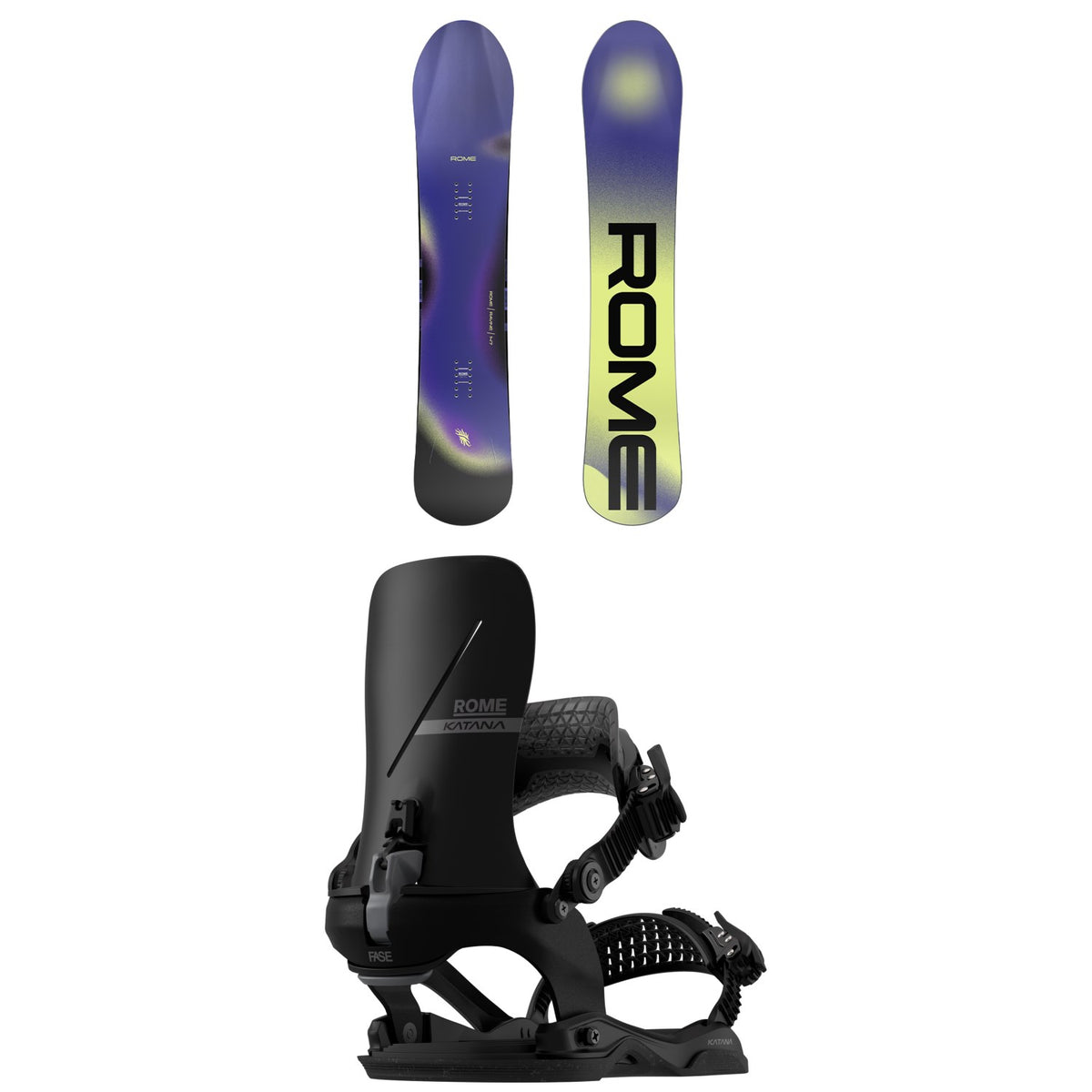 Rome Ravine Snowboard + Katana AW FASE Snowboard Bindings - Women's 2027