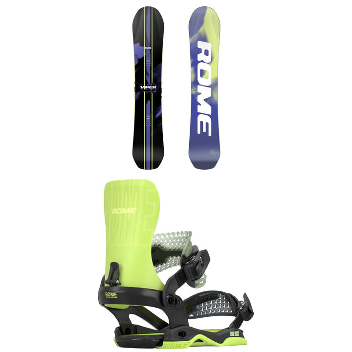 Rome Viper Snowboard + 390 Boss AW Snowboard Bindings 2027