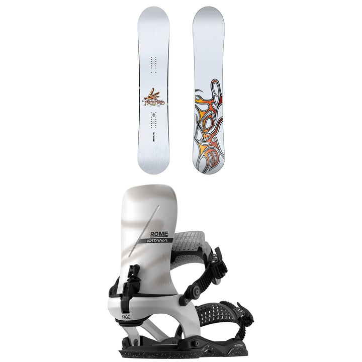 Rome Rene Snowboard + Katana AW FASE Snowboard Bindings 2027