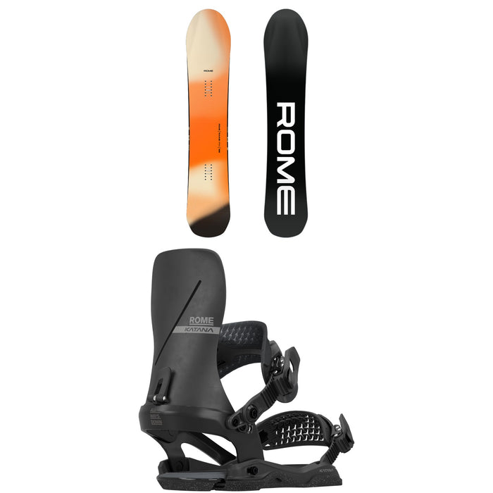 Rome Ravine Pro Snowboard + Katana AW Snowboard Bindings 2027