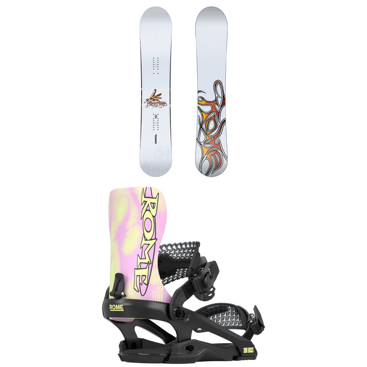 Rome Rene Snowboard + 390 Boss FW Snowboard Bindings 2026