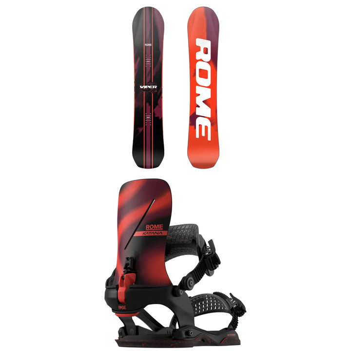 Rome Viper Snowboard + Katana AW FASE Snowboard Bindings - Women's 2027