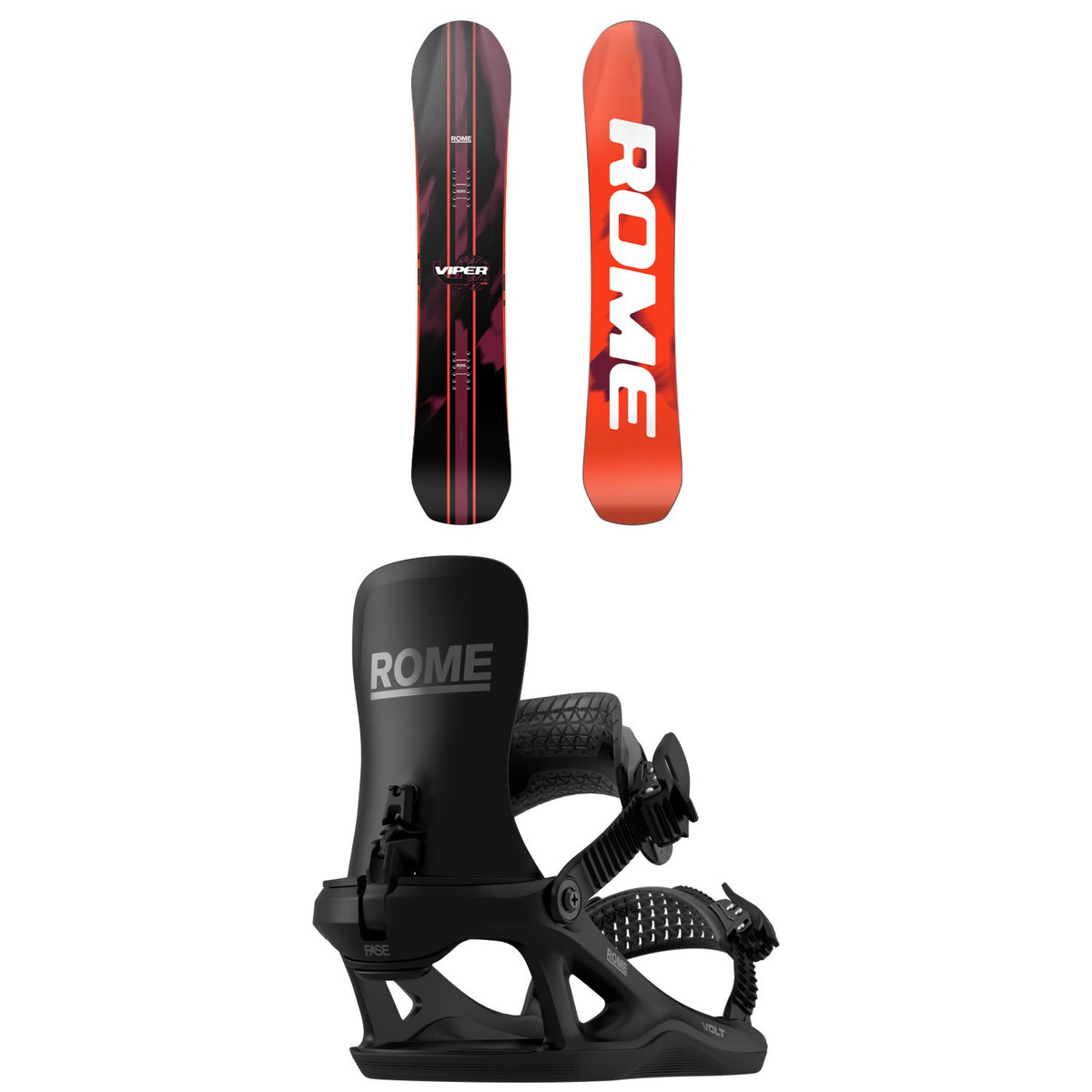 Rome Viper Snowboard + Volt FASE Snowboard Bindings - Women's 2027