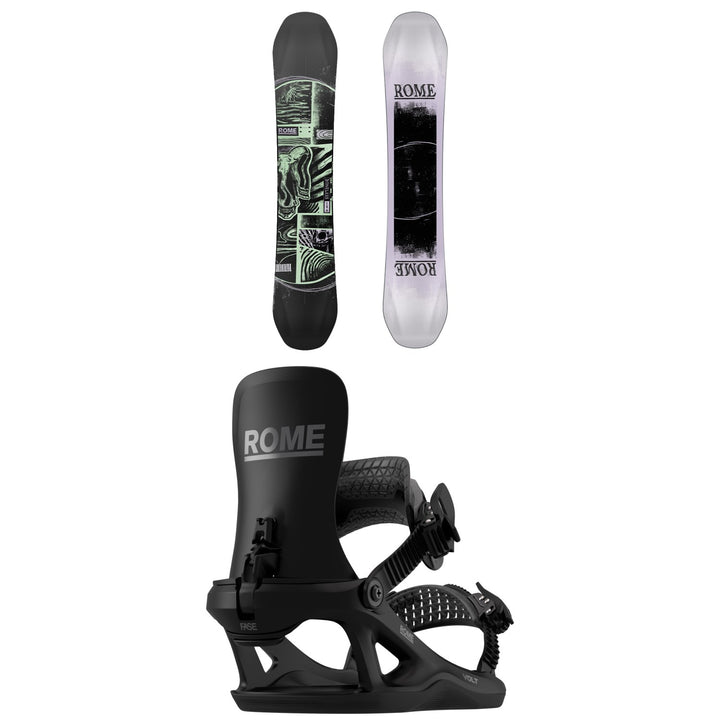 Rome Boneless Snowboard + Volt FASE Snowboard Bindings 2027