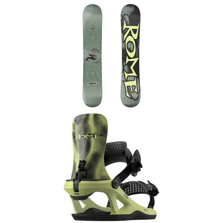 Rome Artifact Snowboard + Volt FASE Snowboard Bindings 2027