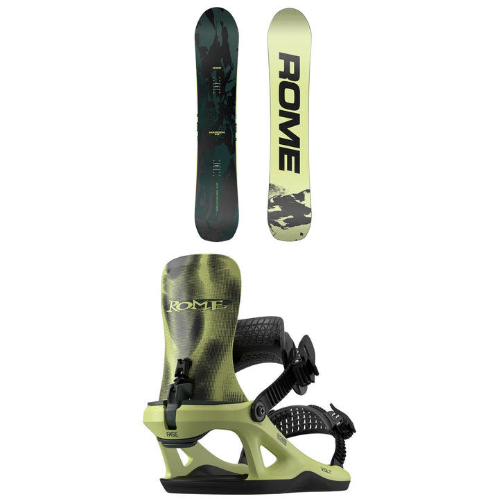 Rome Warden Snowboard + Volt FASE Snowboard Bindings 2027