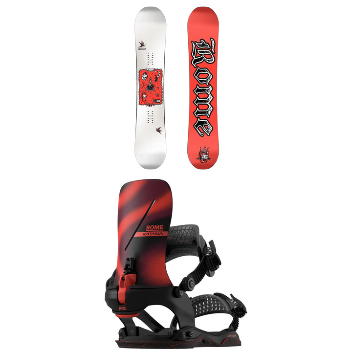 Rome Hype Snowboard + Katana AW FASE Snowboard Bindings - Women's 2027