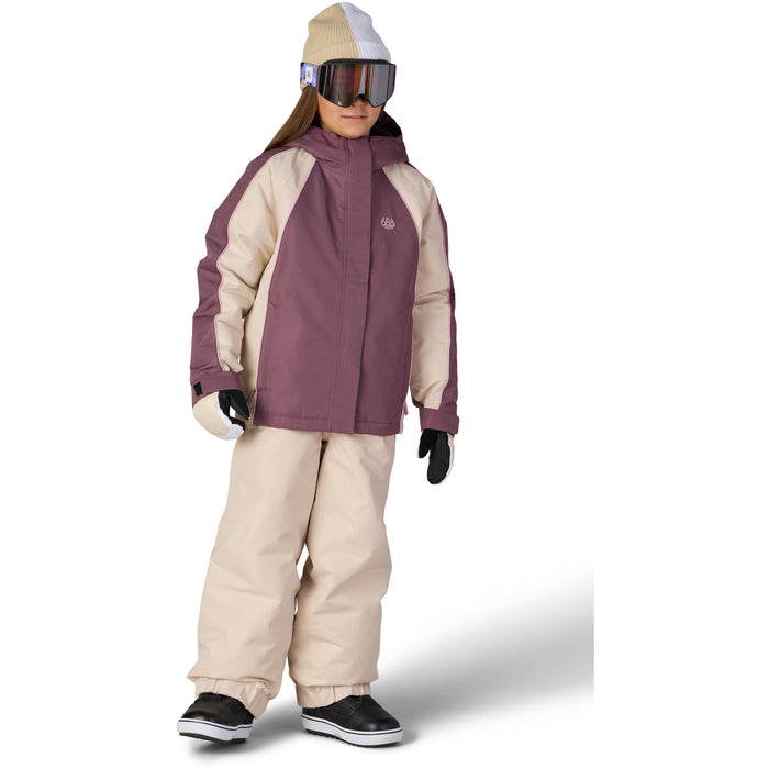 686 Hologram™ Insulated Jacket - Girls' Black Plum Colorblock