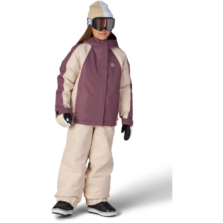 686 Hologram™ Insulated Jacket - Girls' Black Plum Colorblock