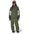 686 Outline Shell Anorak - Women's Fatigue Green Colorblock