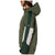 686 Outline Shell Anorak - Women's Fatigue Green Colorblock