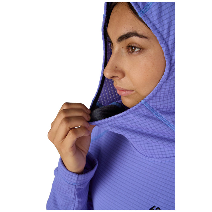 686 Mission Grid Hoodie - Women's Alpenglow Blue