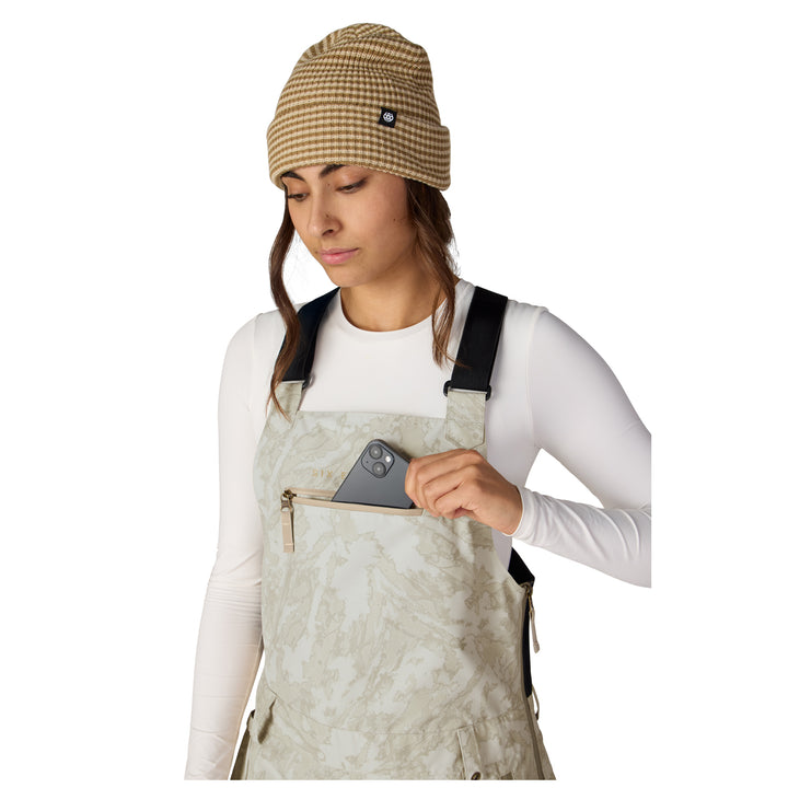 686 Regalia™ Bibs - Women's Limestone Scratch Camo