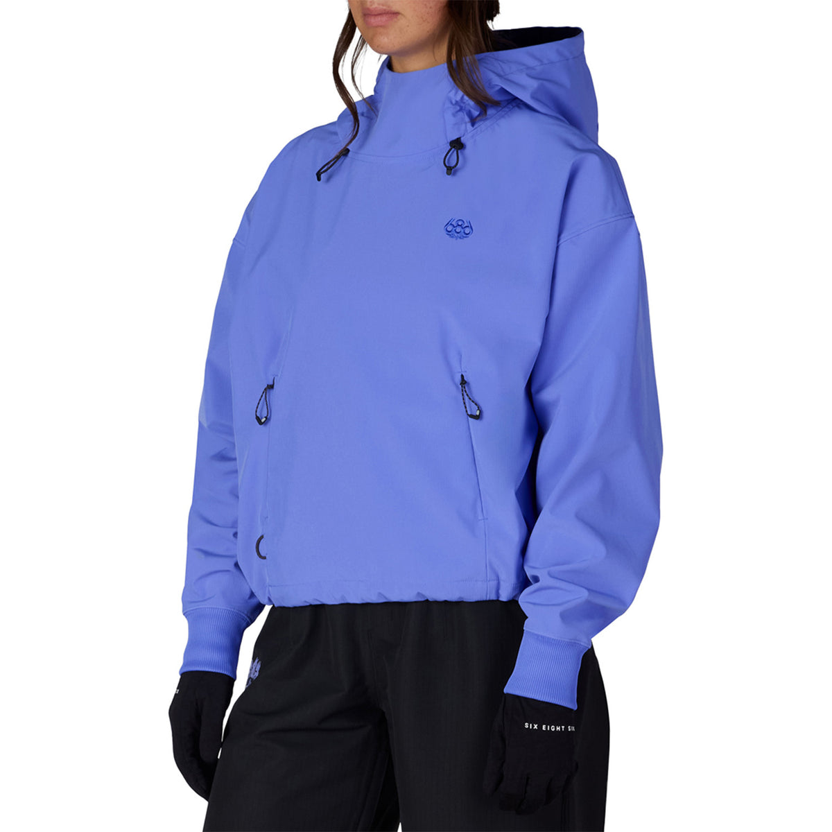686 Waterproof Team Crop Hoodie - Women's Alpenglow Blue